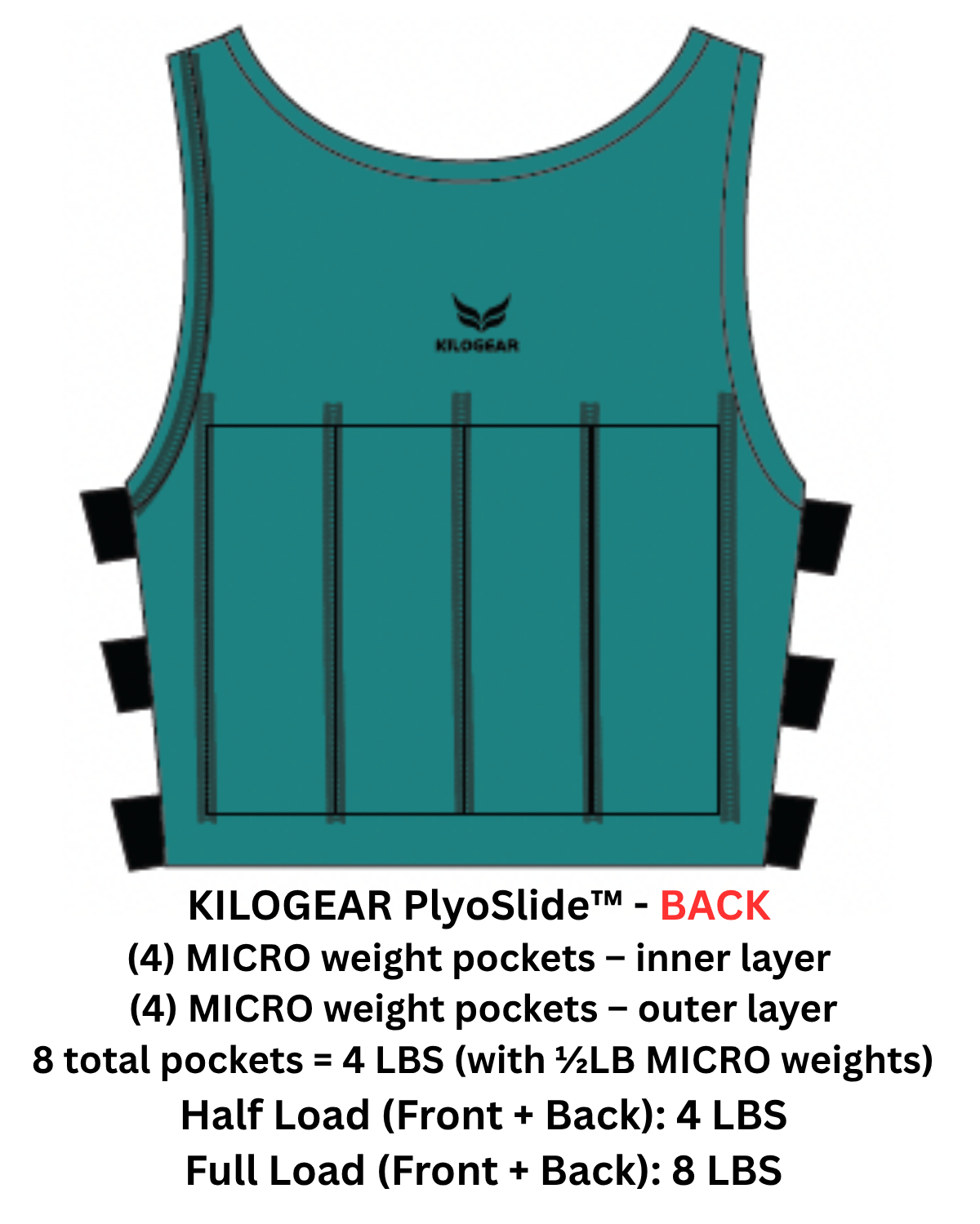 KILOGEAR PlyoSlide™ MICRO Weight Vest