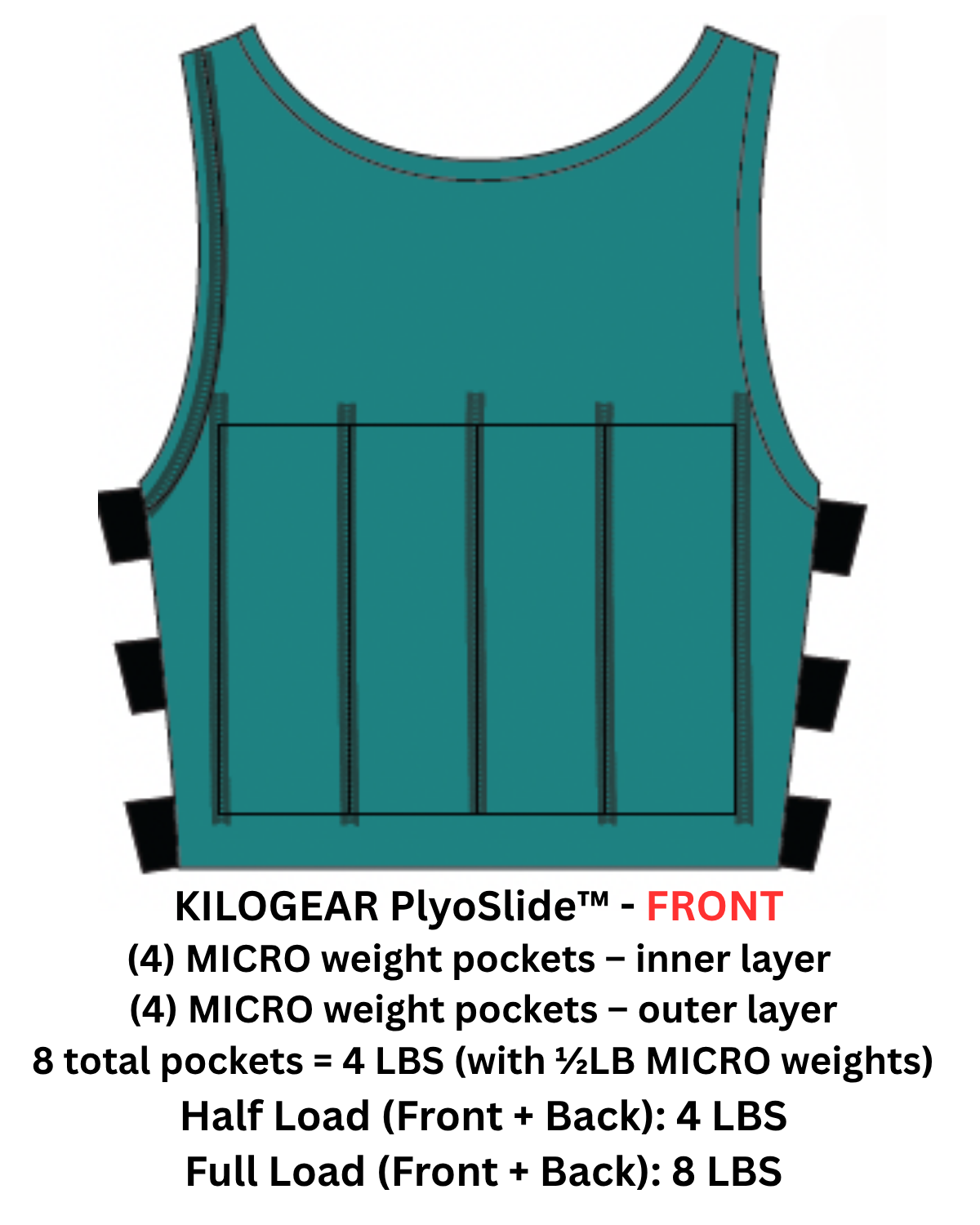 KILOGEAR PlyoSlide™ MICRO Weight Vest