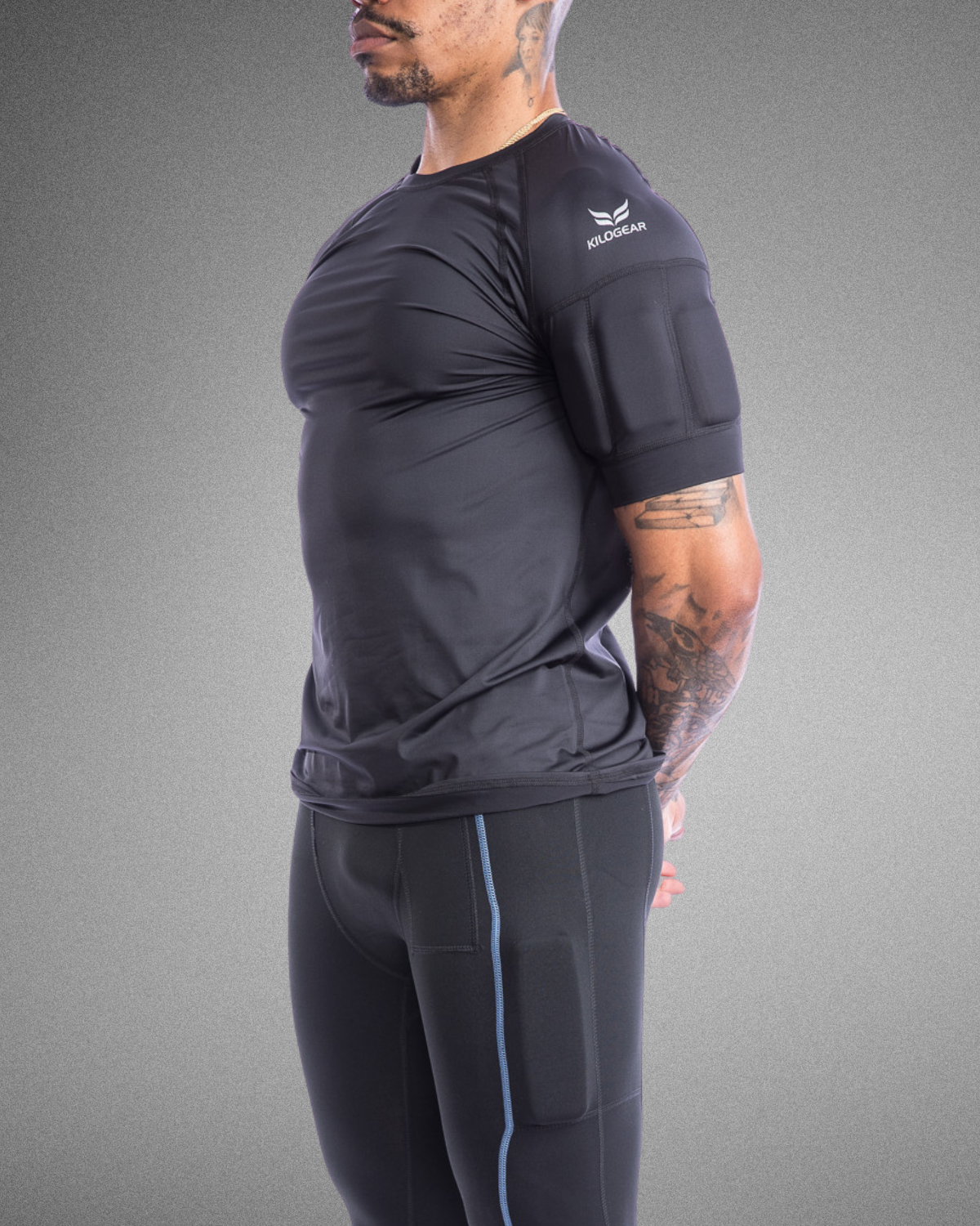 KILOGEAR Men's Weighted Short Sleeve - Boost Your Workout Now!
