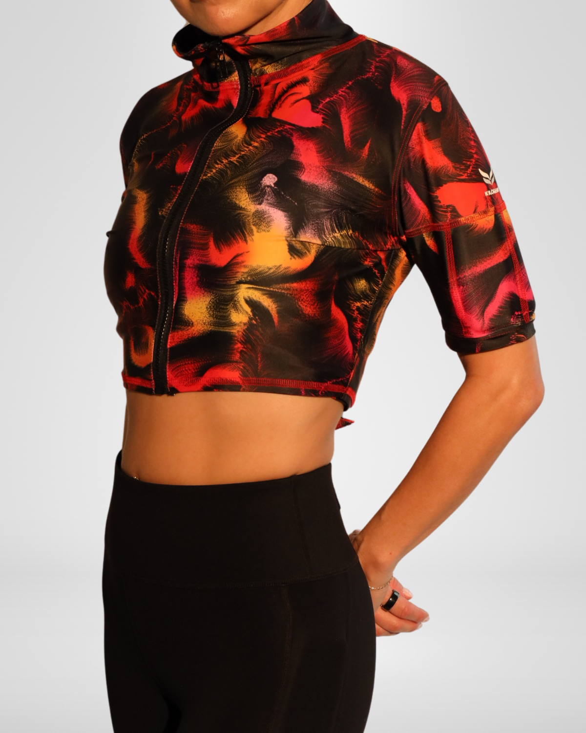 KILOGEAR Women's MICRO Weighted Zip Crop