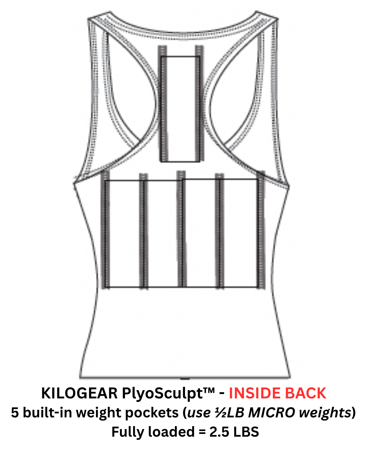 KILOGEAR PlyoSculpt™ MICRO Weighted Vest