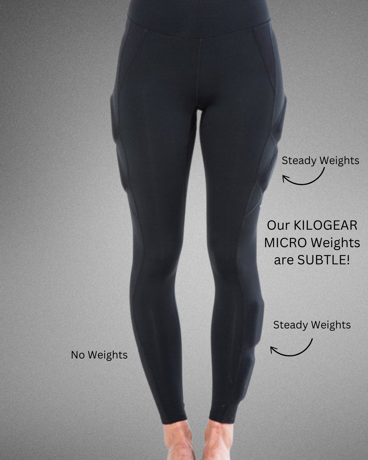 KILOGEAR Women's MICRO Weighted High-Waisted Legging