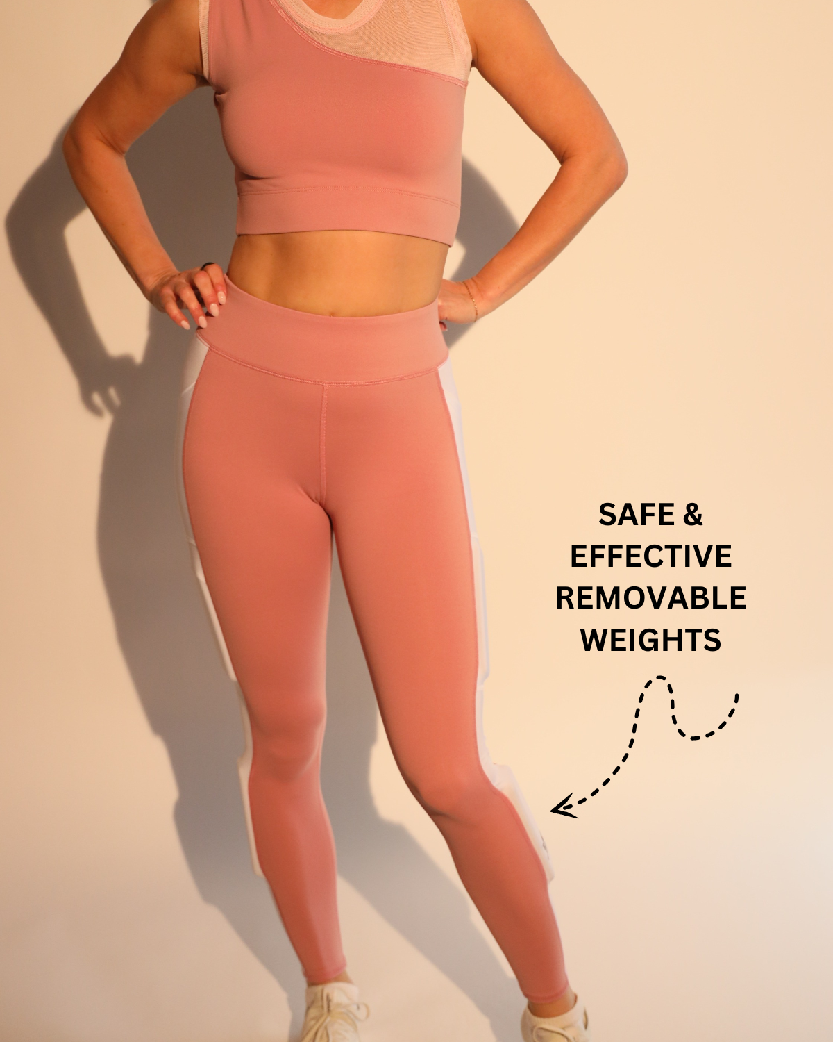KILOGEAR Women's MICRO Weighted Blush Tone Legging