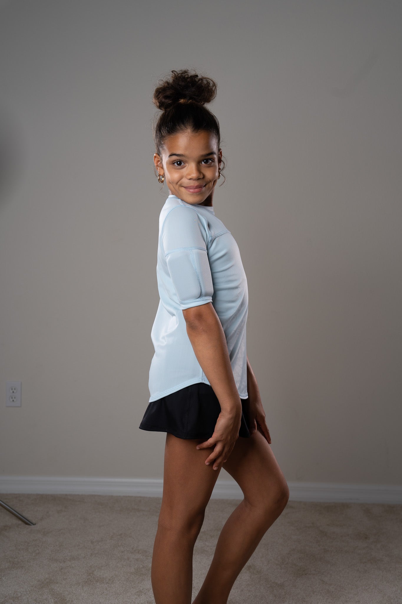 Girl's Weighted Short Sleeve Top
