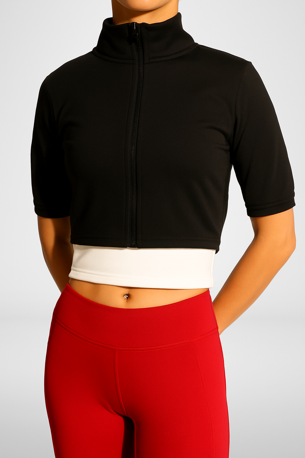 KILOGEAR Women's MICRO Weighted Zip Crop