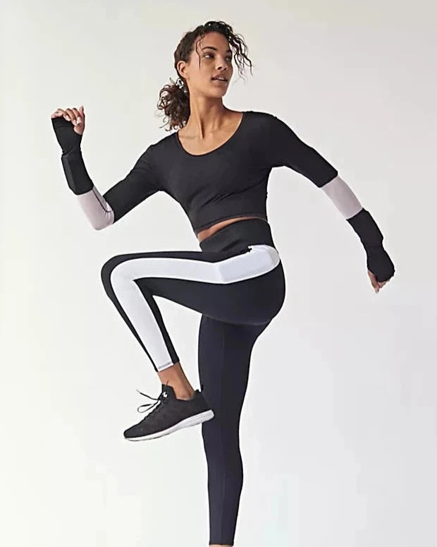 Women's Core Weighted Long Sleeve Crop Top