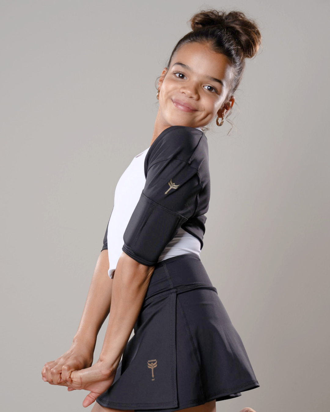 Girl's Weighted Short Sleeve Shrug