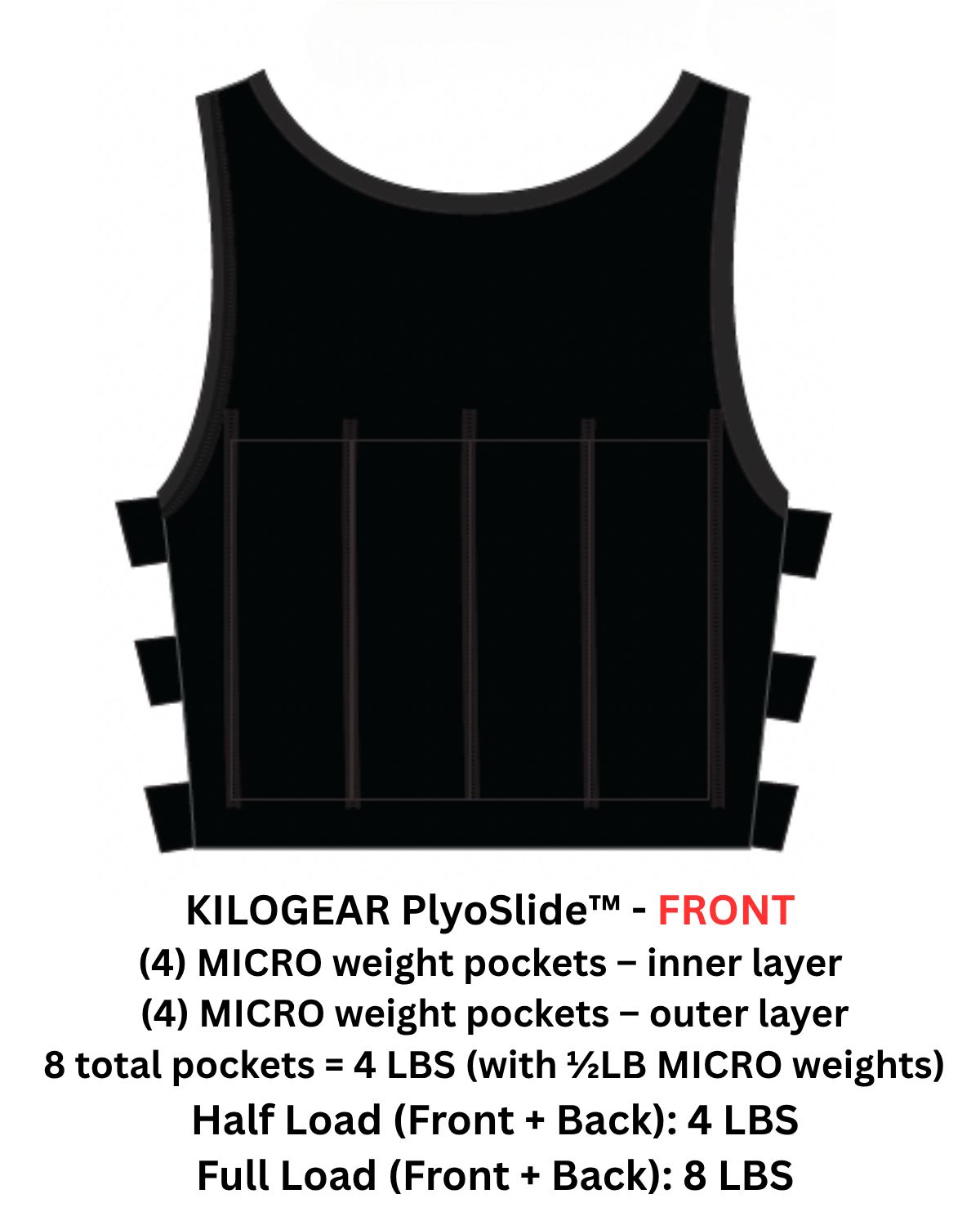 KILOGEAR PlyoSlide™ MICRO Weight Vest