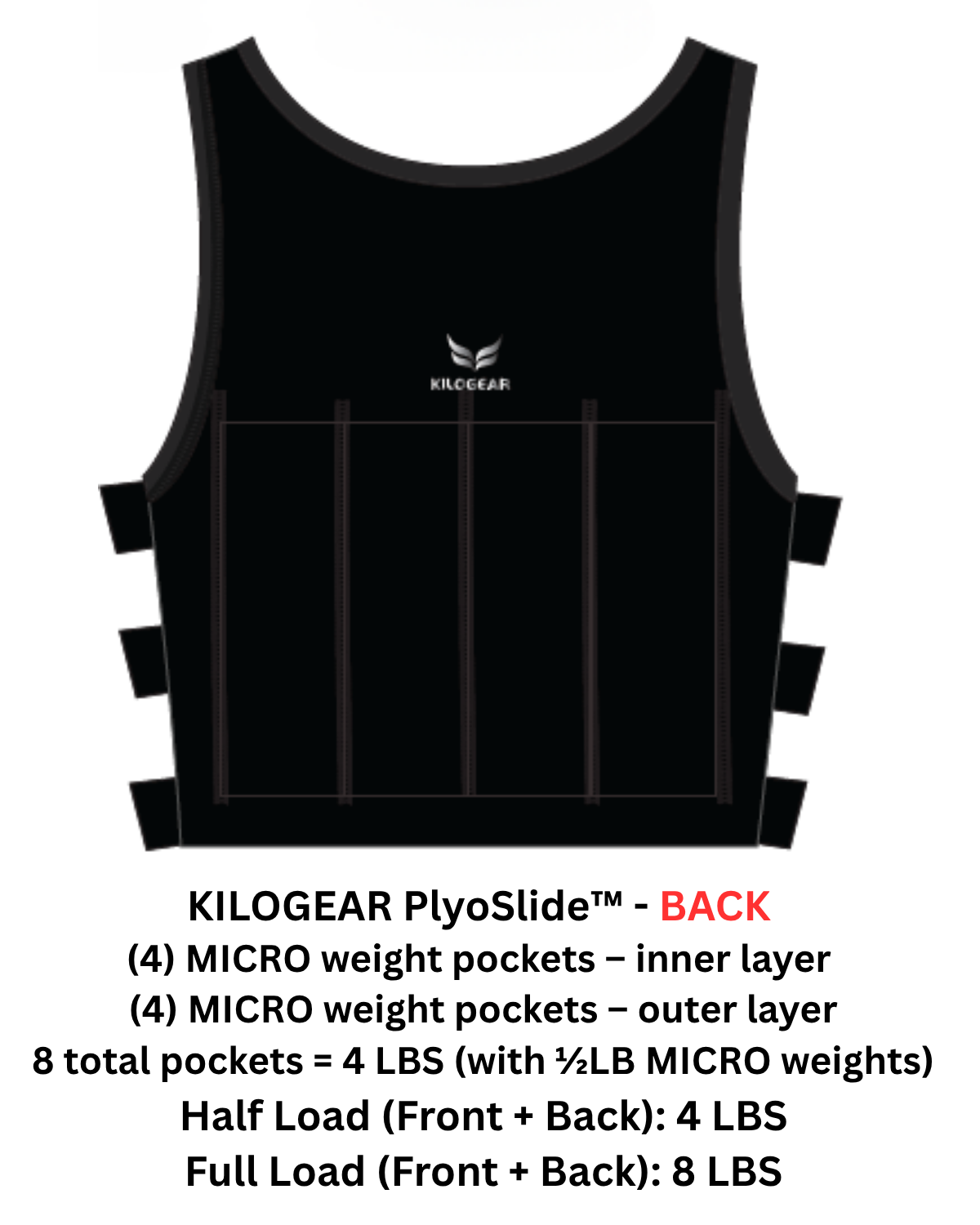 KILOGEAR PlyoSlide™ MICRO Weight Vest