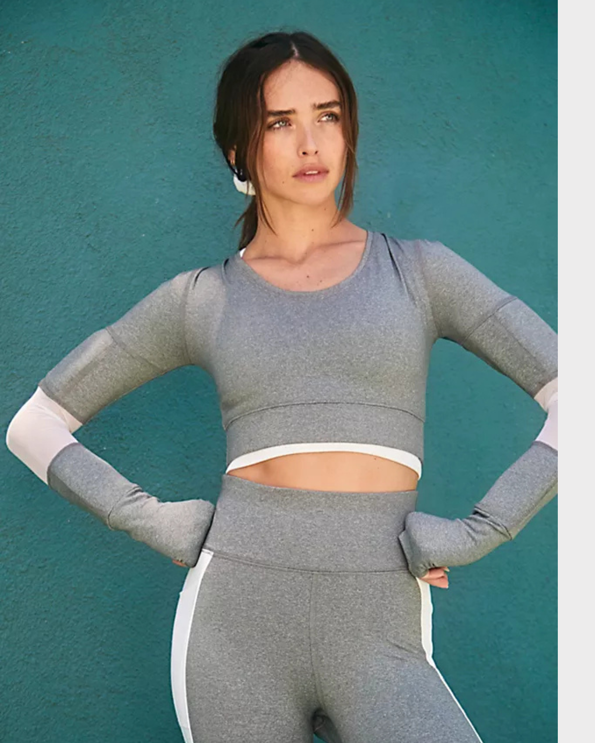 KILOGEAR Women's MICRO Weighted Long Sleeve Crop Top