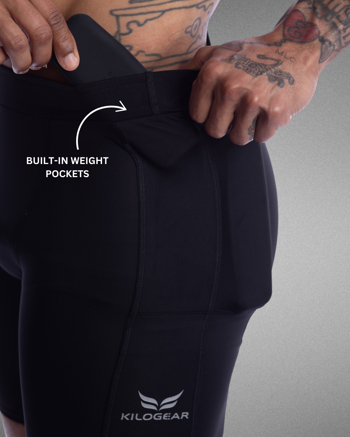 Mens High-Performance Weighted Training Shorts