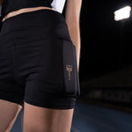 Women's weighted shorts rear view