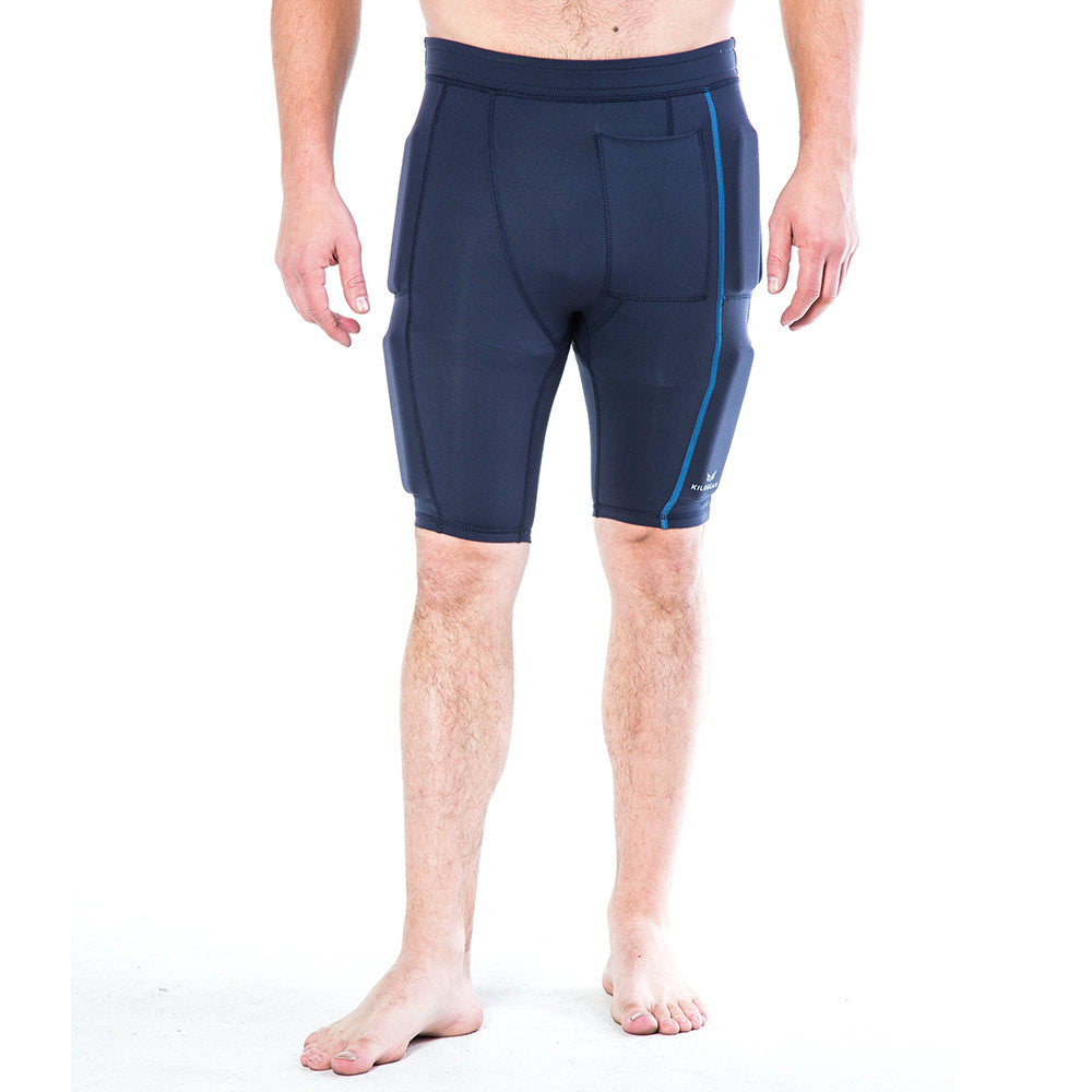 Men's CUT Weighted Compression Short in navy front view