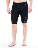 men's black kilogear cut short with weights on the quads front view
